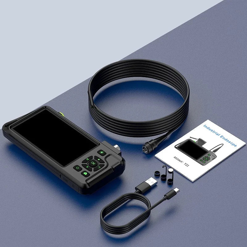 5''IPS Screen Industrial Endoscope Camera 1-15M HD1080P Single Dual Triple Lens HD1920 5.0MP Autofocus Pipe Inspection Borescope