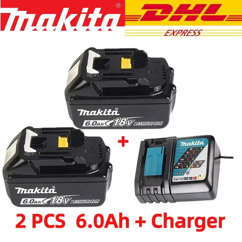 100% original Makita 18V 6.0Ah Rechargeable Battery ,For Makita BL1830 BL1830B BL1840 BL1840B BL1850 BL1850B Power Tools Battery