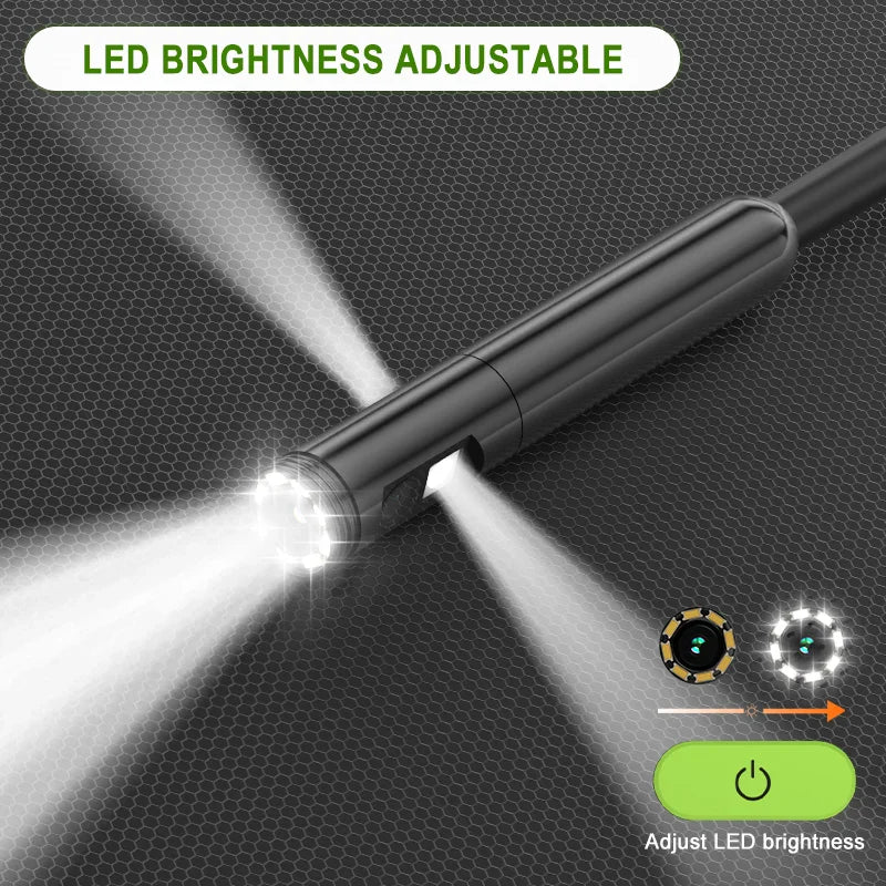 Industrial Endoscope 4.3'' IPS Screen HD1920P 5MP Autofocus Camera HD1080P Single Dual Triple Lens USB Car Inspection Borescope