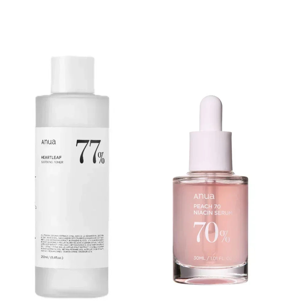 Anua Heartleaf Original Skincare Products Moisturizing Rice Toner Niacinamide Whitening Serum Cleansing Oil Peach 70% Essence