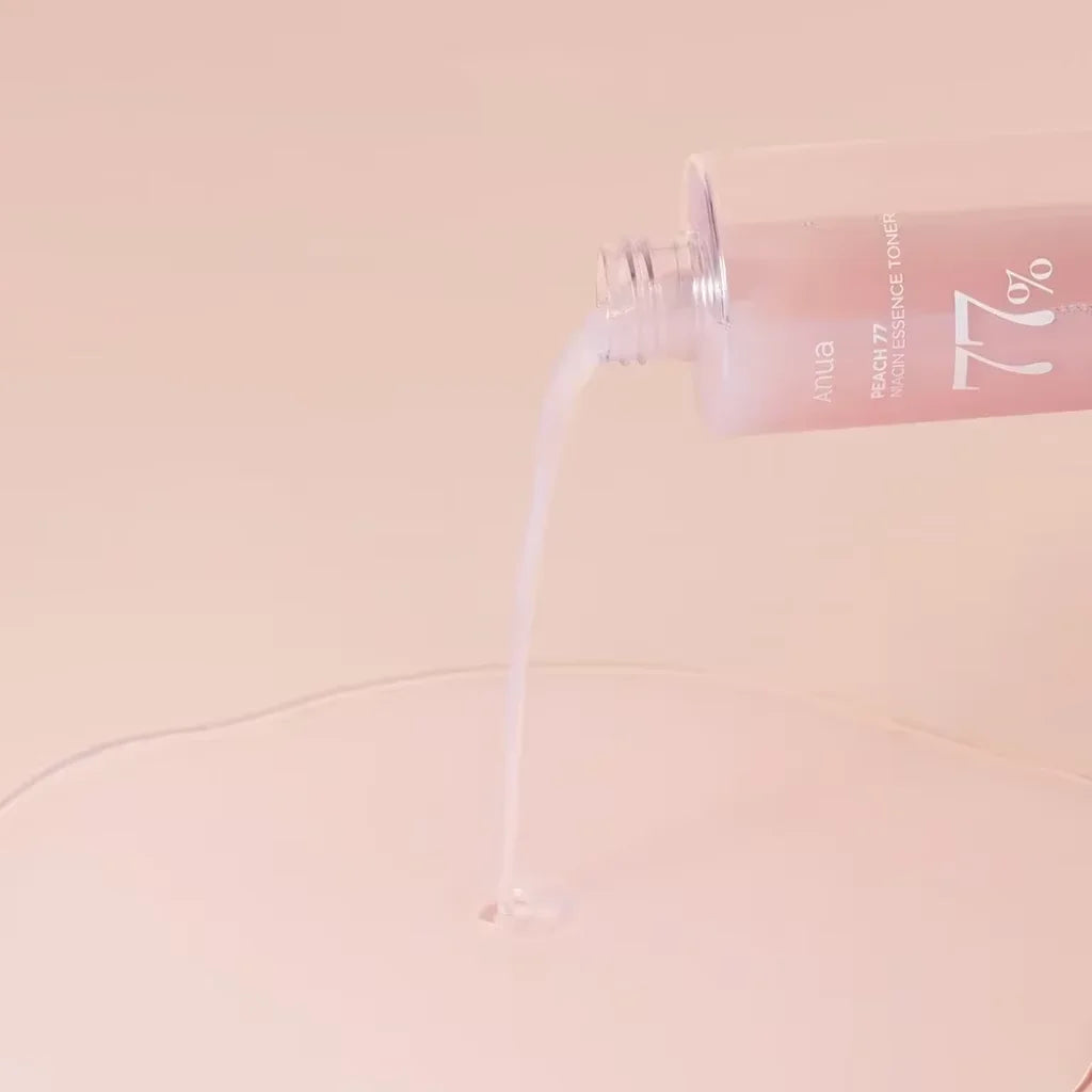 Anua Peach 77 Niacin Essence Toner Brightening Toner for Face, Niacinamide, Panthenol, Ceramides, Facial Toner for Glass skin