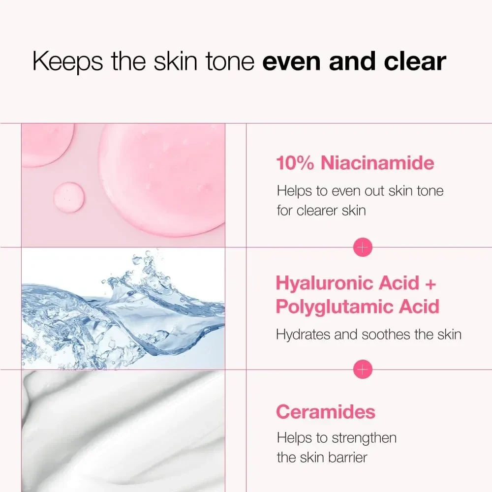 Anua 10% Niacinamide + 4% Hyaluronic Acid Face Serum Ceramide Vitamin B12 Natural Pigment 30ml Skin Care Products Night Essence
