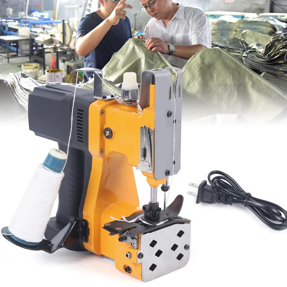 Durable Bag Sewing Machine, High Precision Gear Drive, Automatic Thread Cutter, 210W Power, Fast 1700 Stitches/Minute,