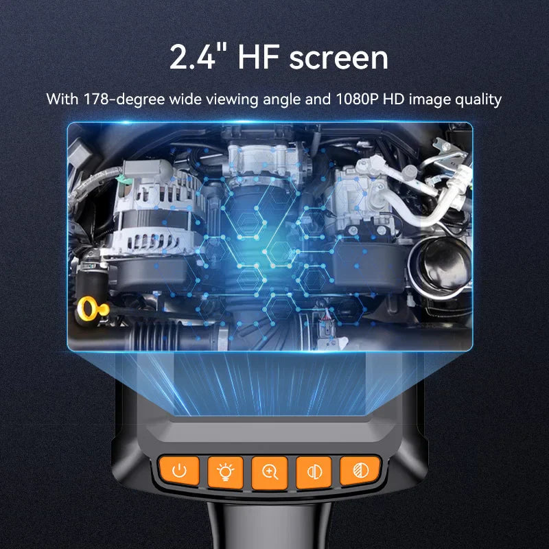 Industrial Endoscope Camera 4.3 "Single Dual Lens HD 1080P Car Inspection Borescope IP67 Waterproof Sewer Camera With LED