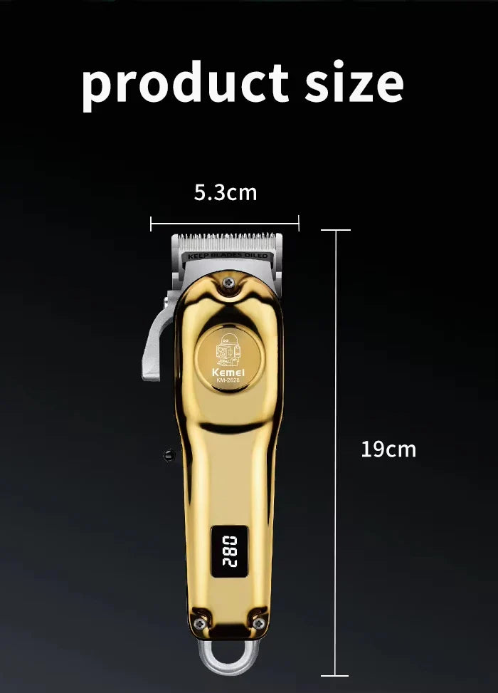 Kemei KM-2628 KM-678 KM-2024 Professional Electric Hair Clippers Beard Clipper Rechargeable Men's Shaver Hair Trimmer Kit