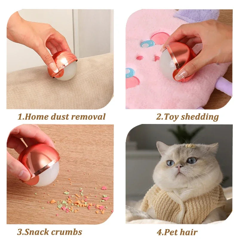 Clothes Dust Cleaning Ball Reusable Hair Remover Ball Pet Hair Lint Roller Washable Sticky Gel Lint Rollers Tool for Cat Dog