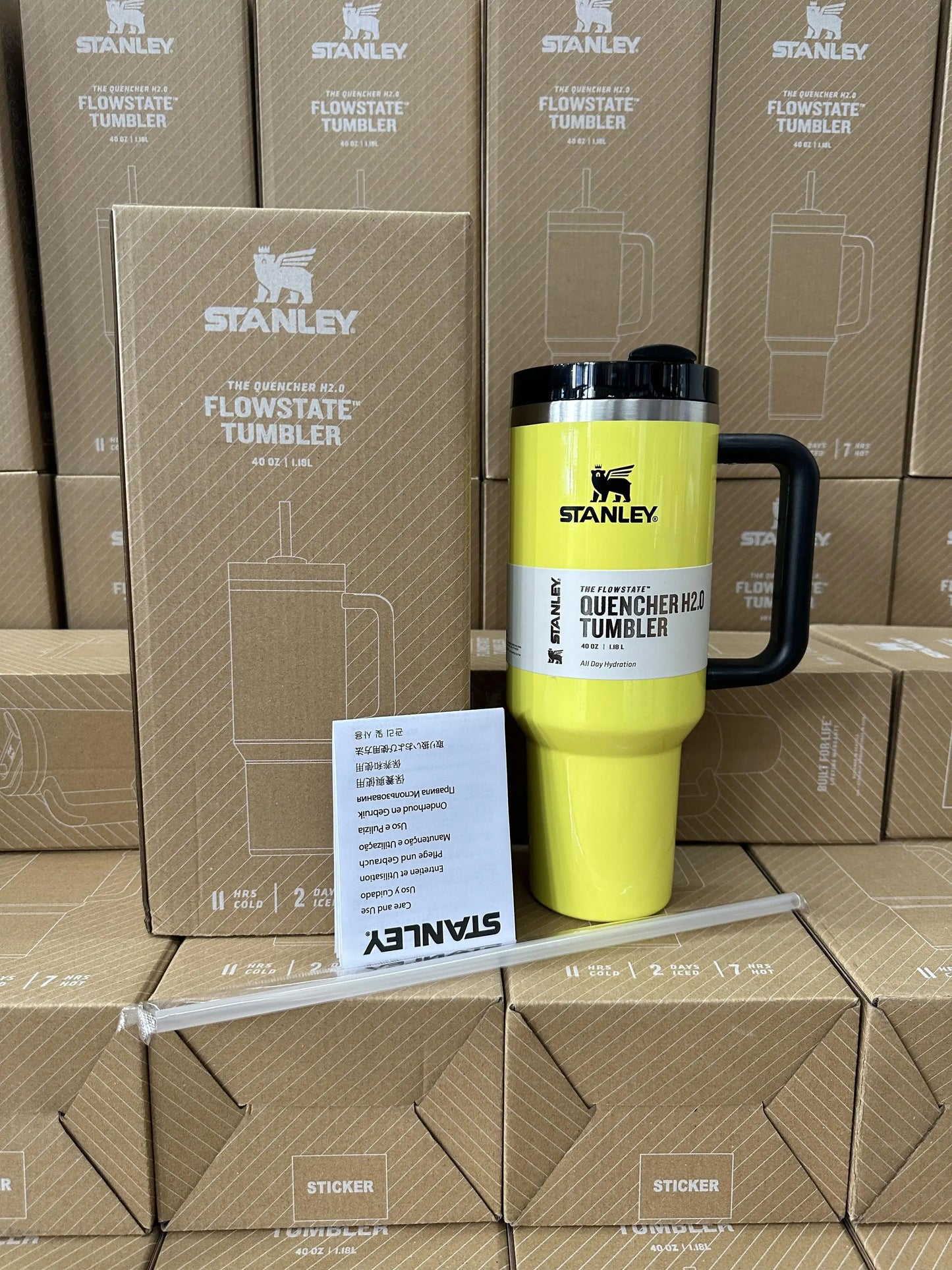 Stanley Tumbler 40 Oz Olive Leave