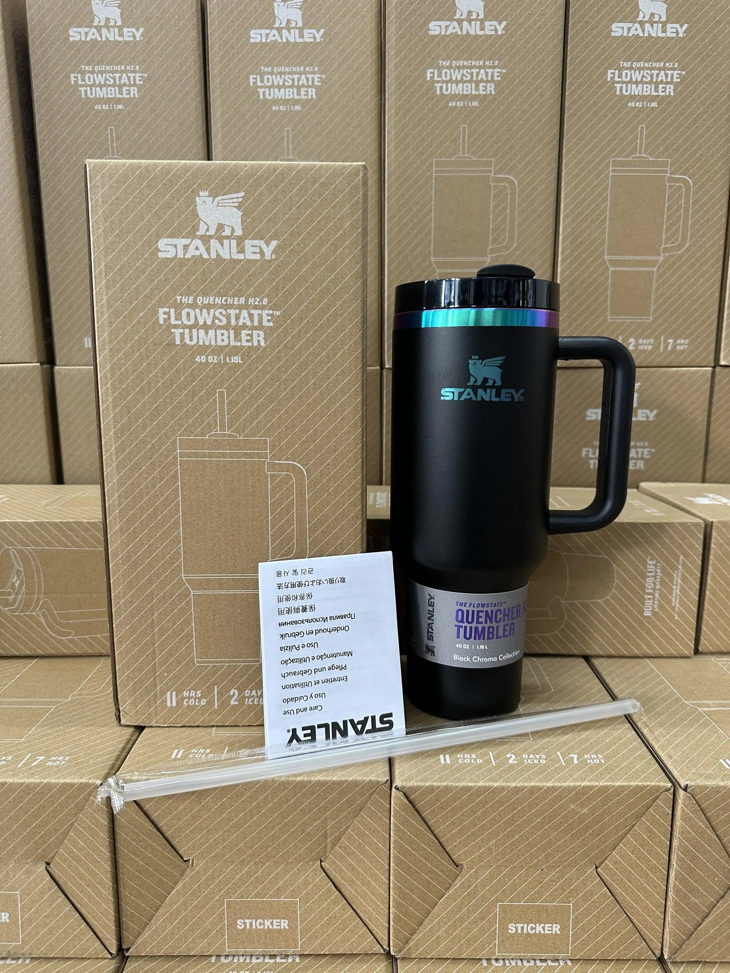 Stanley Tumbler 40 Oz Olive Leave