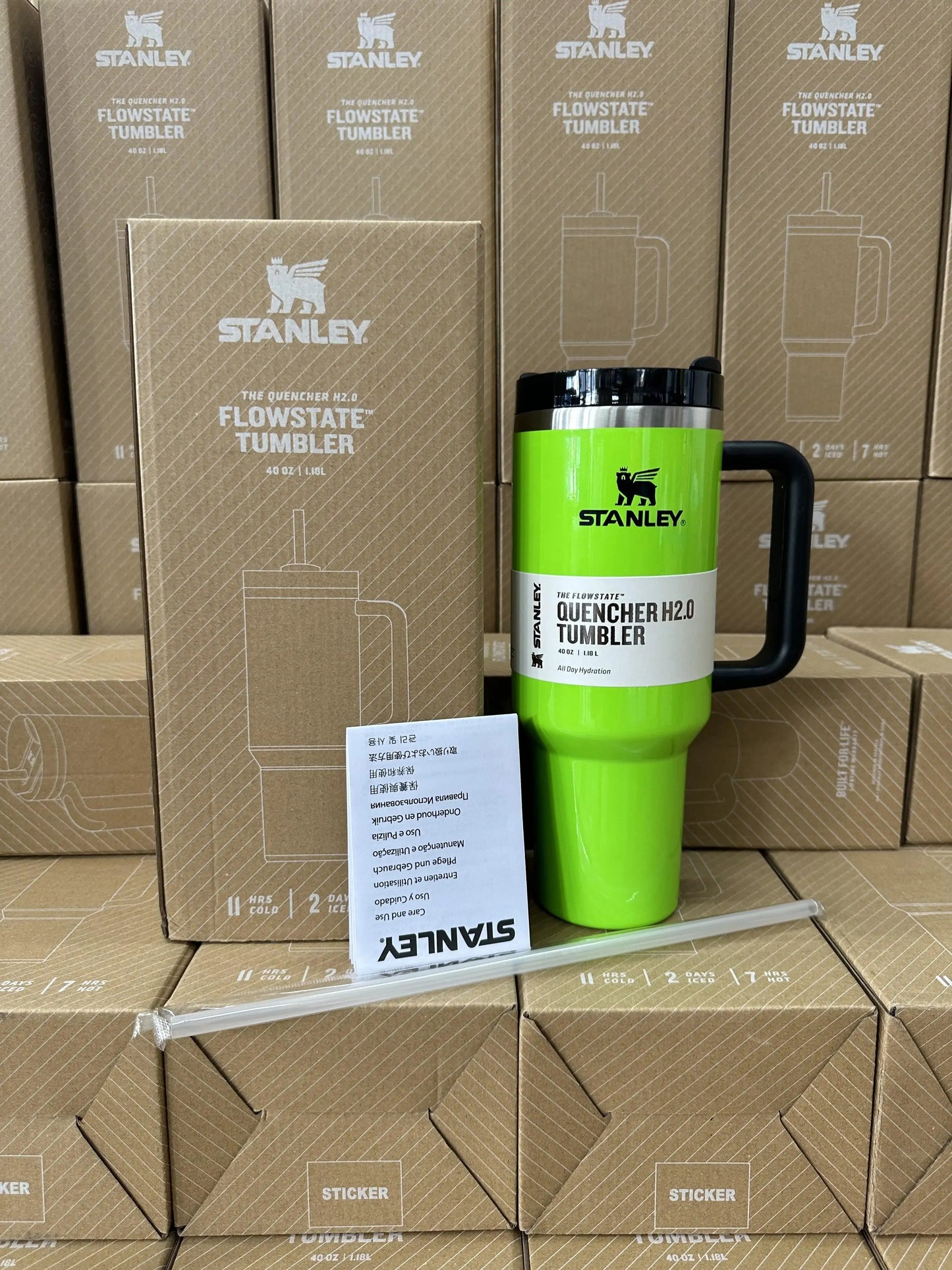 Stanley Tumbler 40 Oz Olive Leave
