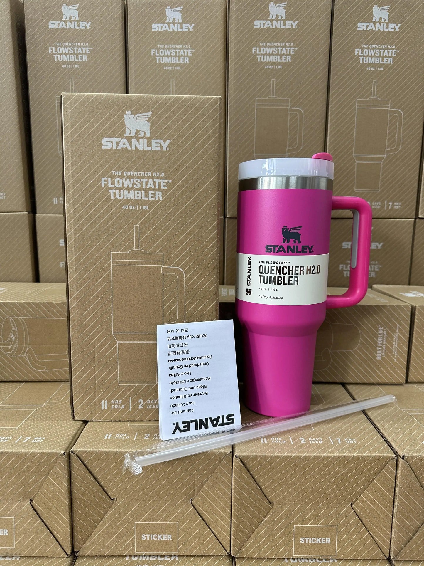 Stanley Tumbler 40 Oz Olive Leave