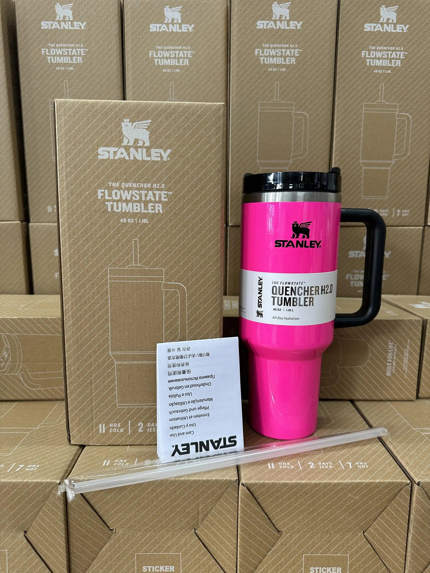Stanley Tumbler 40 Oz Olive Leave