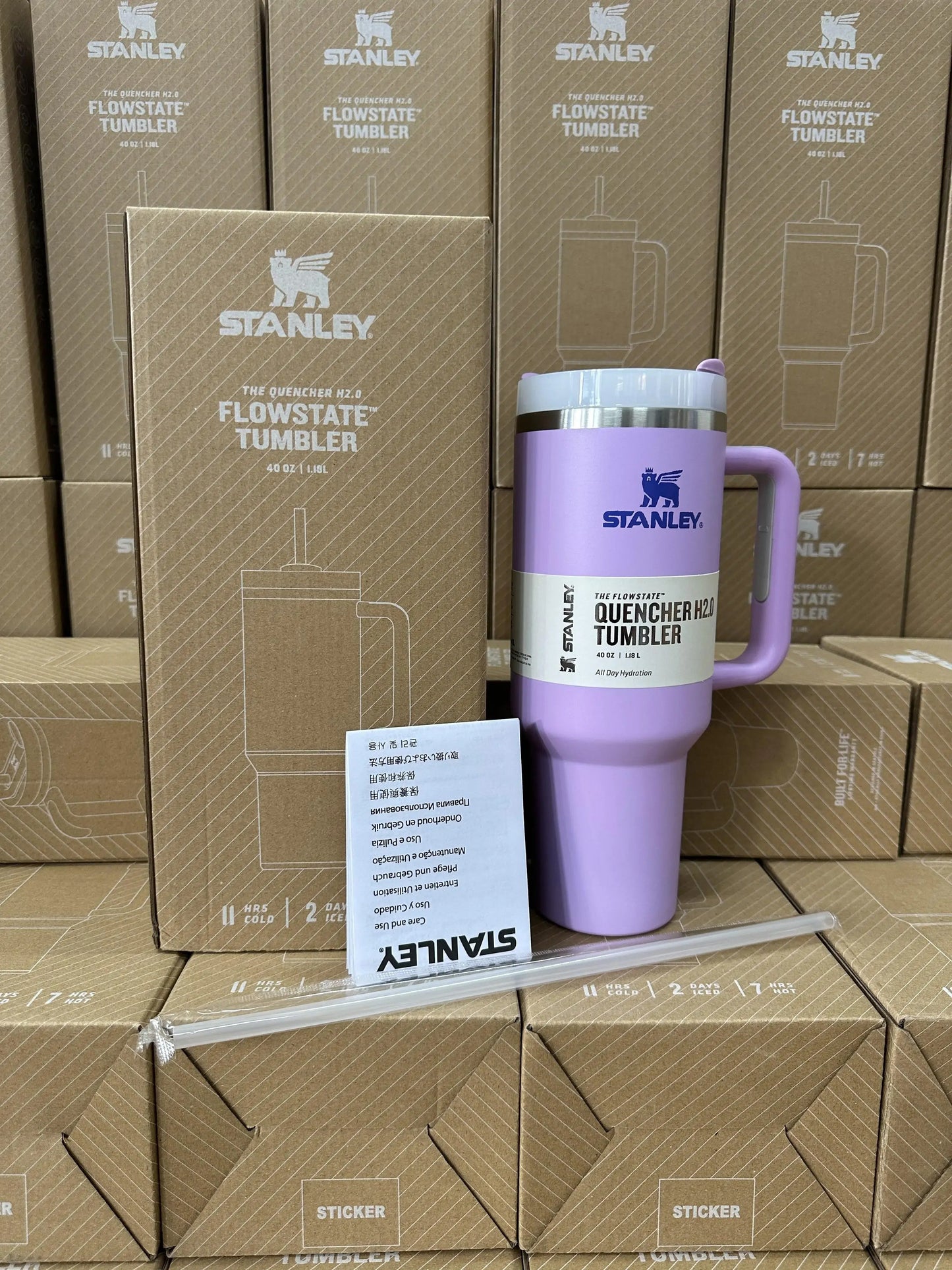 Stanley Tumbler 40 Oz Olive Leave