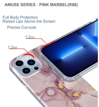 Spec- AMUSE SERIES Mobile Case for Iphone12 & 12pro -Pink Marble-Free Shipping