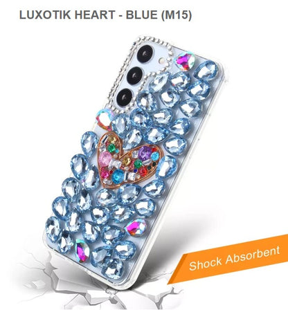 Luxotik Heart Mobile Cover For Samsung S23Plus-Blue