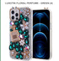 LUXOTIK FLORAL PERFUME Mobile Cover for Iphone 12 & 12 Pro -Green-Free Shipping