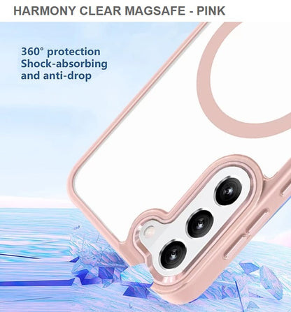 Harmony Clear Megasafe Mobile Cover For Samsung S23Plus-Pink