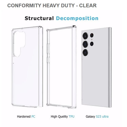 Conformity Heavy Duty Mobile Cover For Samsung S23Ultra-Clear-Get Free Shipping