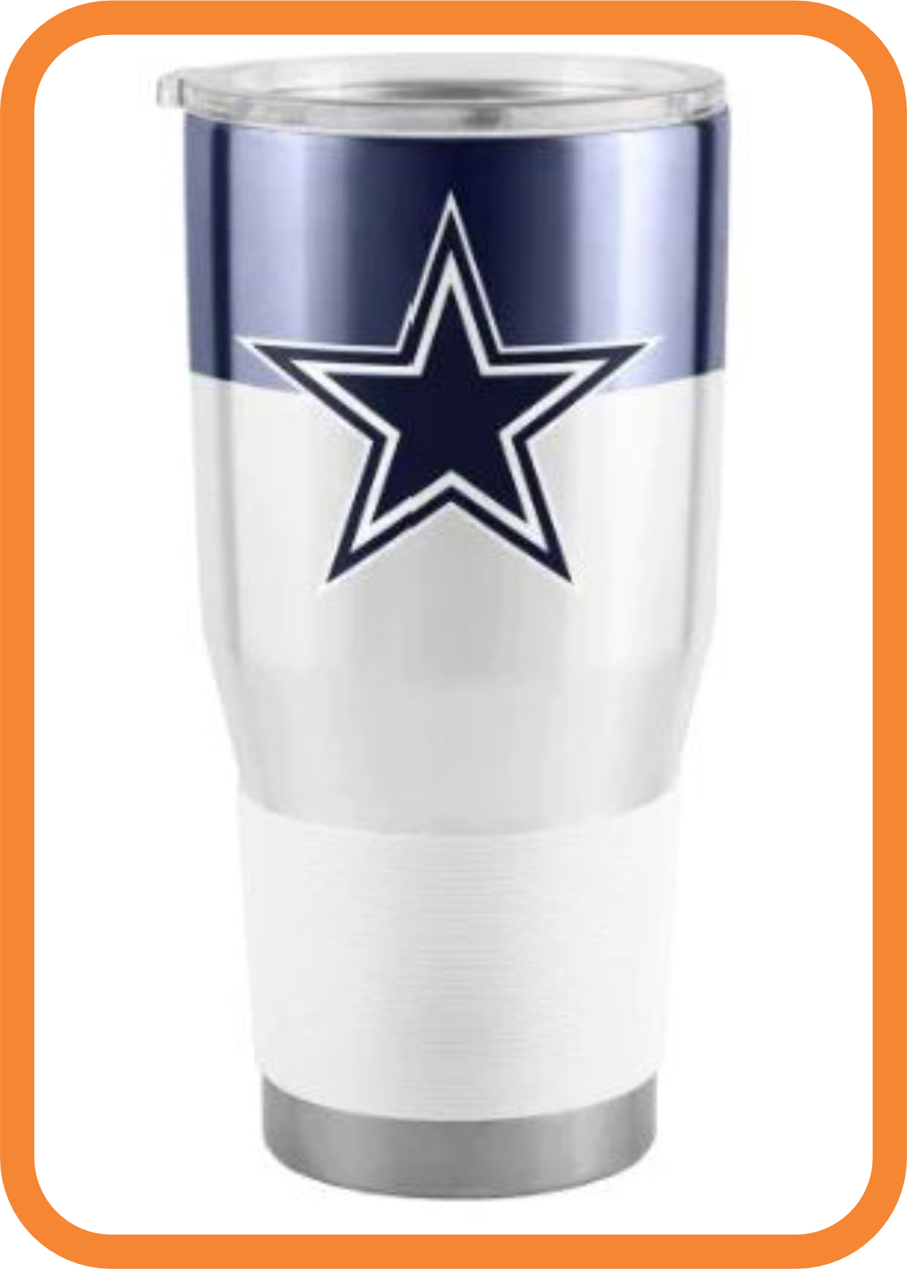 Dallas Cowboys 30oz Color Block Stainless Tumbler