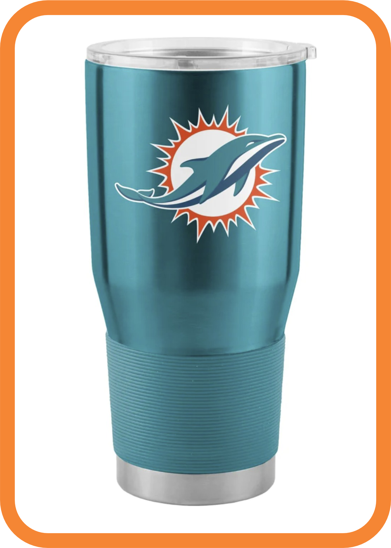 Miami Dolphins 30oz Gameday Stainless Tumbler