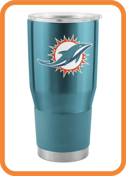 Miami Dolphins 30oz Gameday Stainless Tumbler