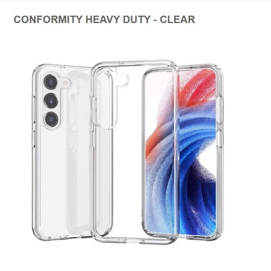 Conformity Heavy Duty Mobile Case For Samsung S23Plus-Clear