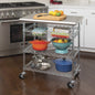 Seville Classics Stainless Steel Kitchen Cart