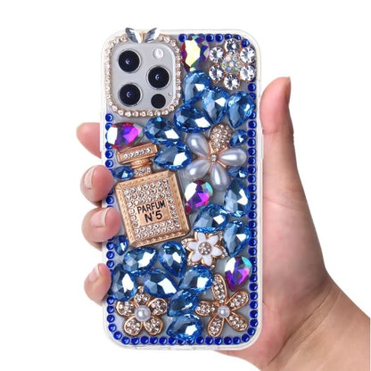 LUXOTIK FLORAL PERFUME Mobile Cover for Iphone 12 & 12 Pro -Blue-Free Shipping