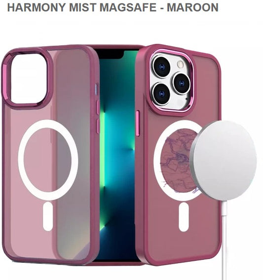 HARMONY MIST MEGASAFE Mobile Case for Iphone12& 12pro -Maroon -Free Shipping