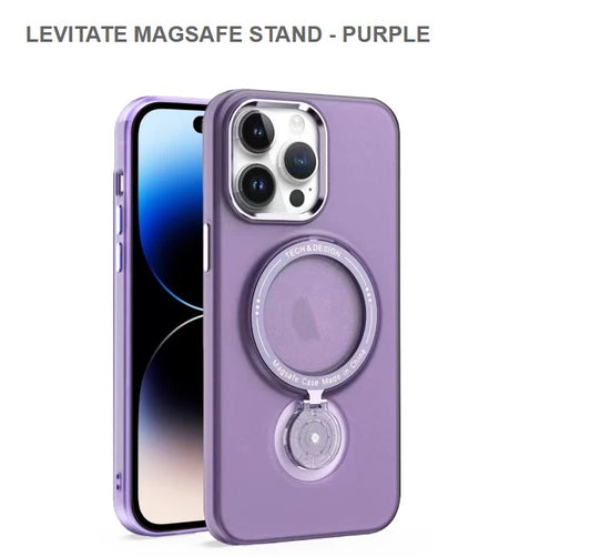 LEVITATE MEGASAFE STAND Mobile Cover for Iphone 15Pro Max-Purple-Free Shipping!