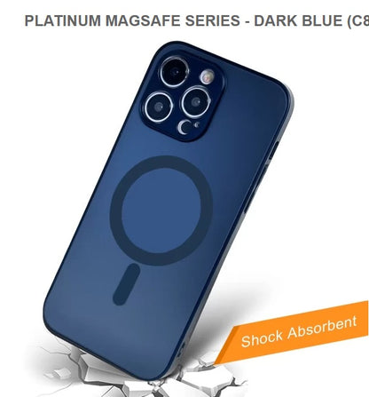 PLATINUM MEGASAFE SERIES Mobile Case for Iphone 15ProMax-Dark Blue-Free Shipping