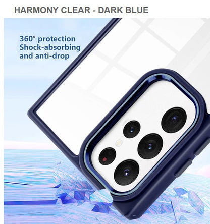 Harmony Clear Mobile Cover For Samsung S23Ultra -Blue-Get Free Shipping