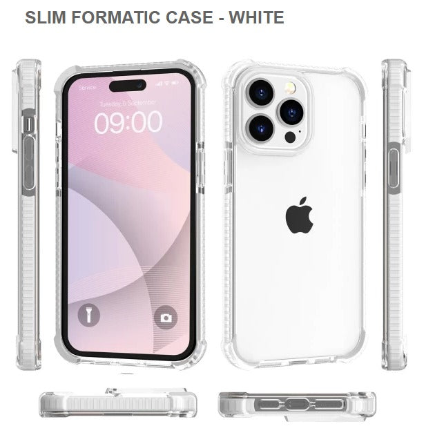 SLIM FORMATIC Mobile CASE For IPhone 15Pro Max -WHITE-Get Free Shipping