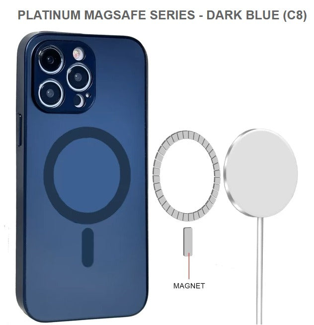 PLATINUM MEGASAFE SERIES Mobile Case for Iphone 15ProMax-Dark Blue-Free Shipping