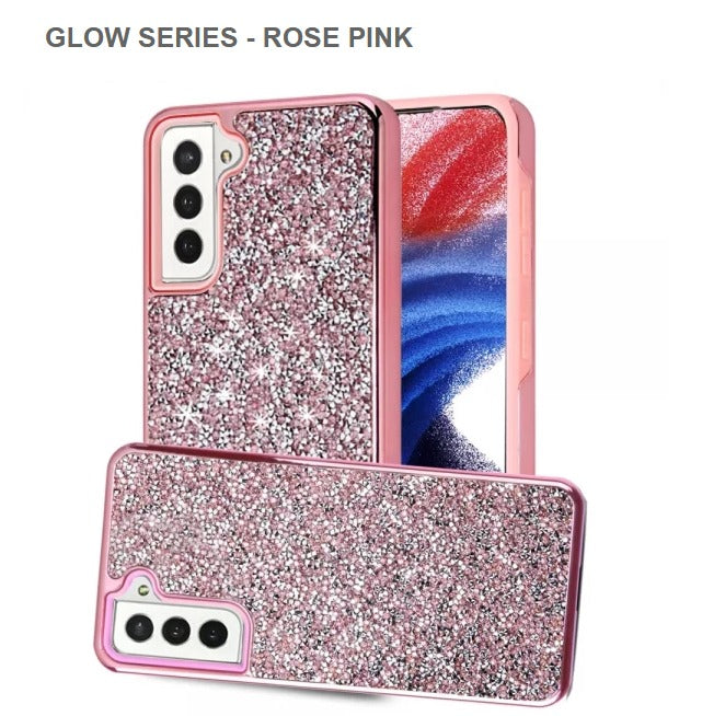 Glow Series Mobile Cover For Samsung S23Plus-Rose Pink