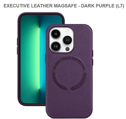 EXECUTIVE LEATHER MEGASAFE Mobile Case for Iphone12 &12Pro -Purple-Free Shipping