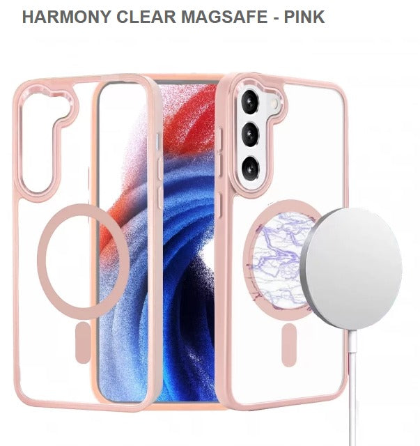 Harmony Clear Megasafe Mobile Cover For Samsung S23Plus-Pink