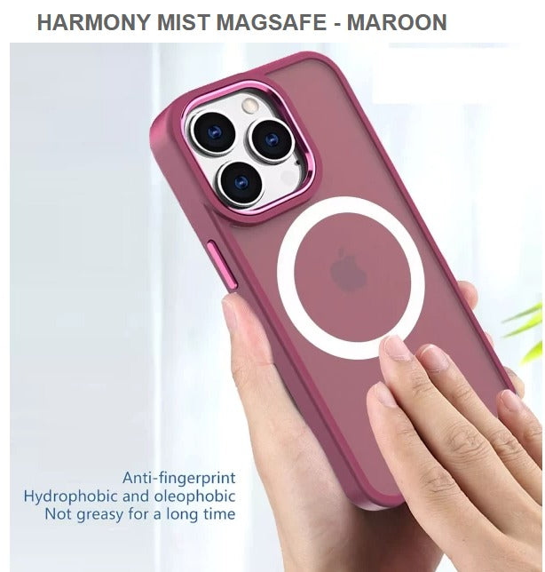 HARMONY MIST MEGASAFE Mobile Case for Iphone12& 12pro -Maroon -Free Shipping