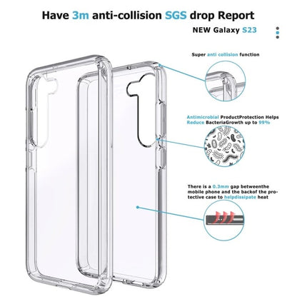 Conformity Heavy Duty Mobile Case For Samsung S23Plus-Clear