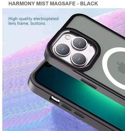 HARMONY MIST MEGASAFE Mobile Case for Iphone12& 12pro -BLACK-Free Shipping