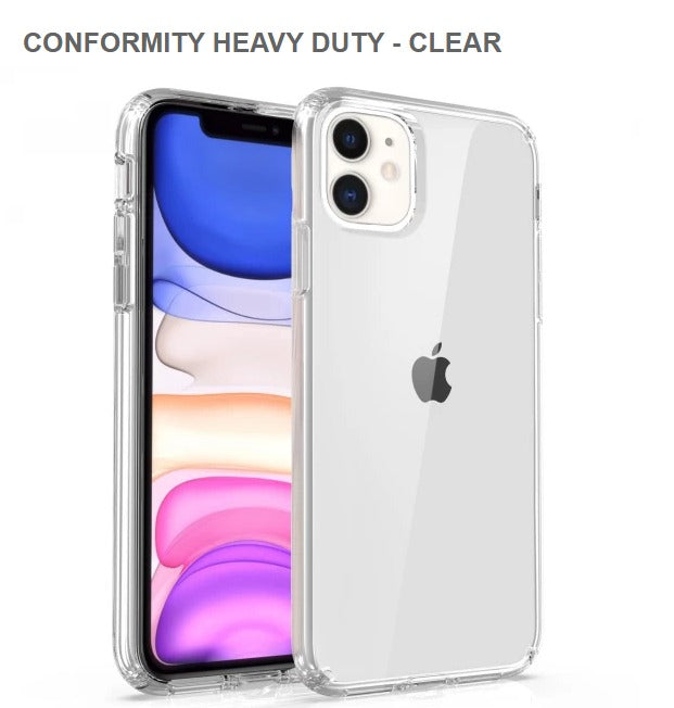 Conformity Heavy Duty Mobile Cover For Iphone 11 &11Pro -Clear-Get Free Shipping