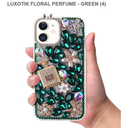 LUXOTIK FLORAL PERFUME Mobile Cover for Iphone 12 & 12 Pro -Green-Free Shipping