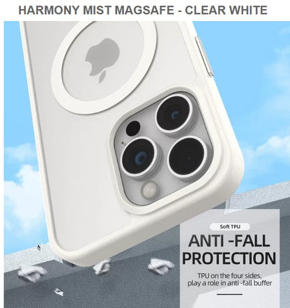 HARMONY MIST MEGASAFE Mobile Case for Iphone12& 12pro -Clear White-Free Shipping