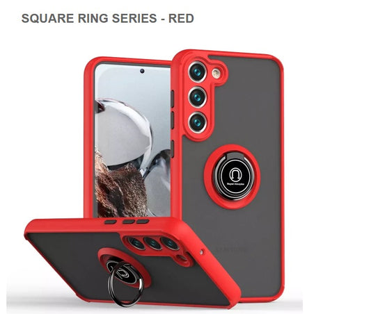 Square Ring Series Mobile Cover For Samsung S23Plus-Red