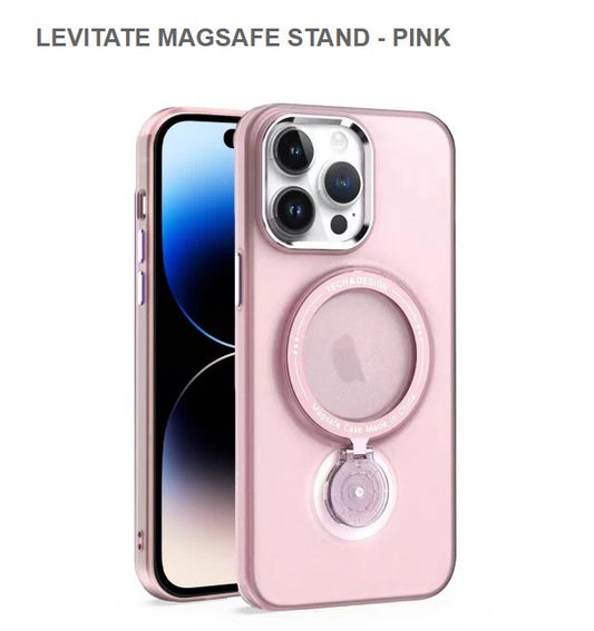 LEVITATE MEGASAFE STAND Mobile Cover for Iphone 15Pro Max-Pink-Free Shipping!