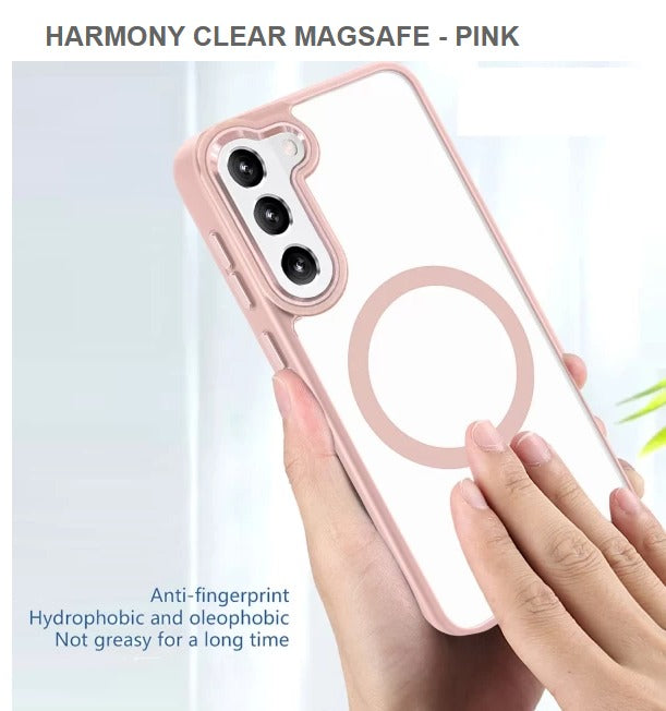 Harmony Clear Megasafe Mobile Cover For Samsung S23Plus-Pink