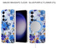 Amuse Meagsafe Clear Mobile Cover For Samsung S24Ultra-Purple Flower