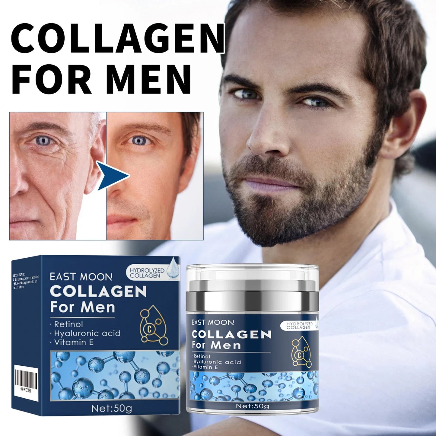 East Moon Charming Perfume For Men Collagen Cream Moisturizing Ointment Lasting Fragrance Release Charm Dating Romantic Perfume