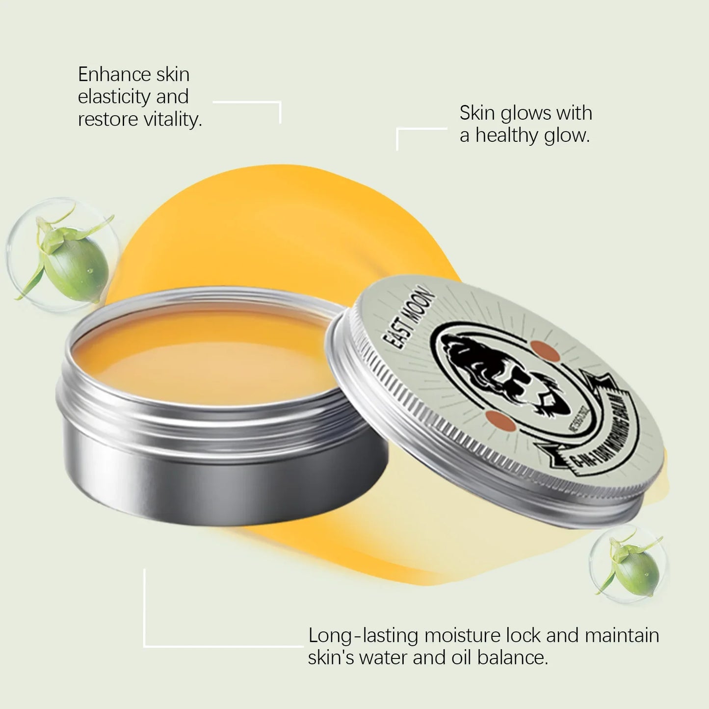 East Moon Charming Perfume For Men Collagen Cream Moisturizing Ointment Lasting Fragrance Release Charm Dating Romantic Perfume