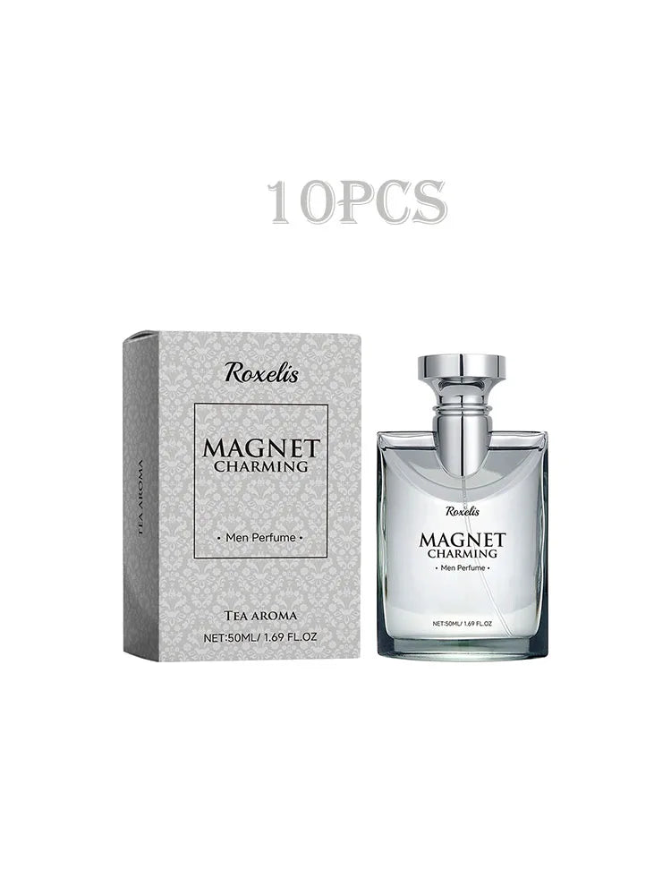 Roxelis 50ml Magnet Charming Men Perfume Tea Aroma Bergamot Lasting Fragrance Pheromone Dating Flirting Glamour Release Perfume