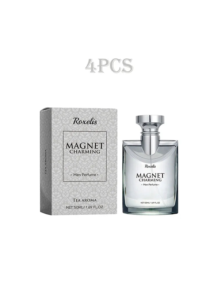 Roxelis 50ml Magnet Charming Men Perfume Tea Aroma Bergamot Lasting Fragrance Pheromone Dating Flirting Glamour Release Perfume